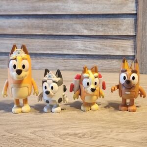 Bluey Figurines Set Of 4